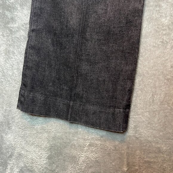 Talbots Women Classic Mid Rise Dark Gray Bootcut Stretch Denim Jean Trouser 10P - Picture 5 of 13